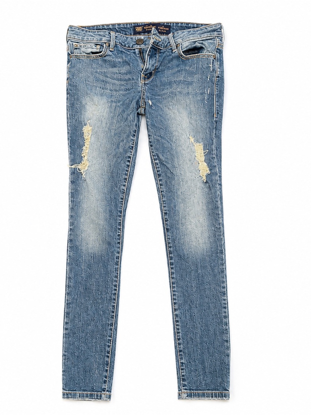 Divine Rights of Denim Y2K Distressed Low Rise Jeans Size 29